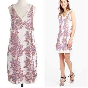 NWT J. Crew Iridescent Sequin Linen Blend Mini Dress